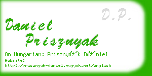 daniel prisznyak business card